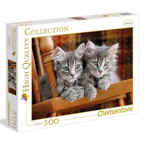 Gray Kittens - 500 Piece Puzzle - High Quality Collection