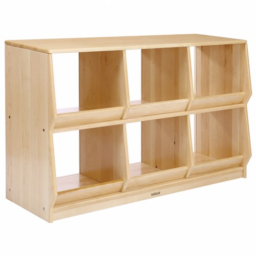 Premium Solid Maple Toddler Play-Bin - Acrylic Back