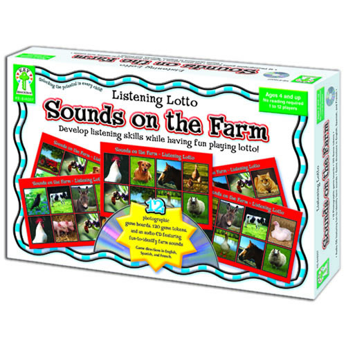 Listening Lotto: Identifying Familiar Sounds on the Farm Board Game