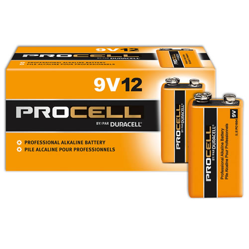 Duracell® Procell 9V Alkaline Batteries - 12 Pack