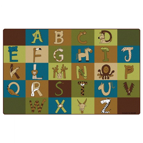 A to Z Animals - Nature - 7'6" x 12' Rectangle