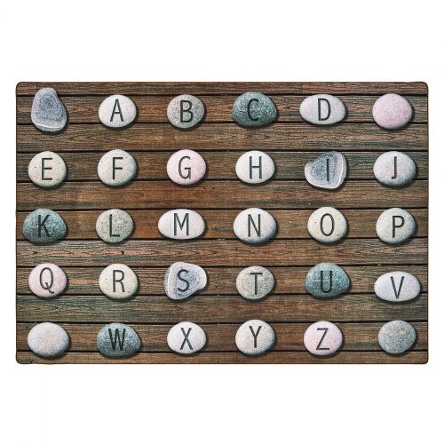 Alphabet Stones Seating Rug - 8' x 12' Rectangle