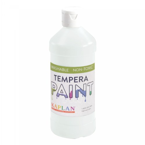 Kaplan Kolors Washable Tempera Paint - White - 16 oz