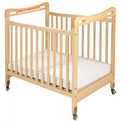 Safe & Sound™ Fixed Side Clearview Compact Crib