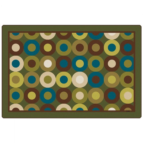Calming Circles Carpet - 4' x 6' Rectangle