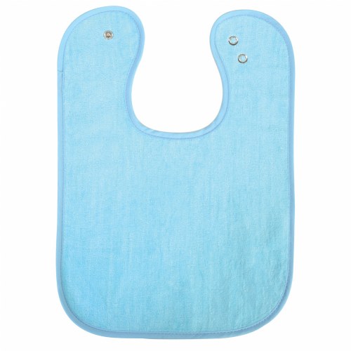 Soft Easy to Clean Bibs  - Blue - Set of 6