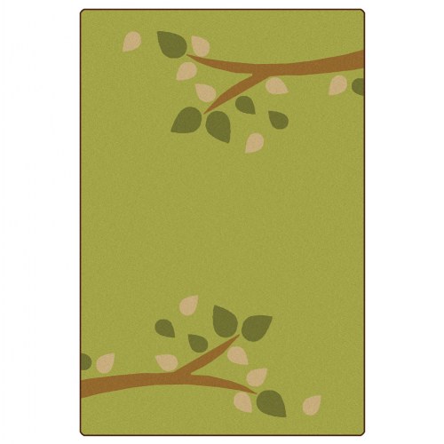 Branching Out Carpet - Green - 4' x 6' Rectangle