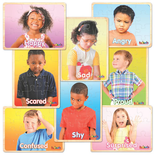Photo Real Emotions Puzzles of Children - Set of 8