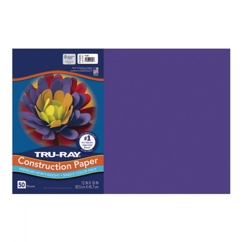 Tru-Ray® 12" x 18" Construction Paper - Purple