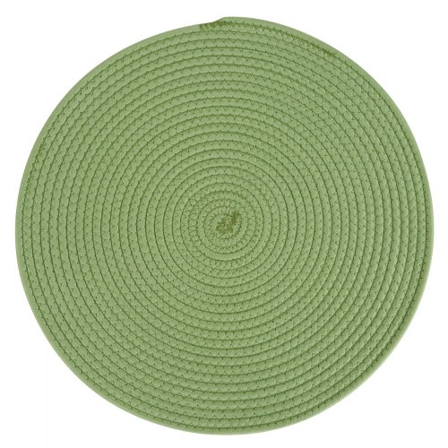 Flex Spot Woven Mat - Green - 18" Round - Set of 6