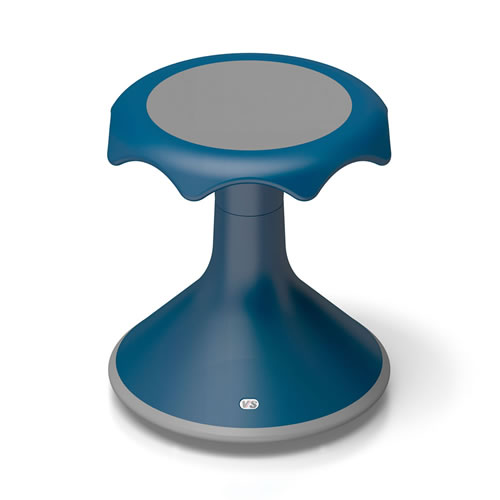 Hokki Stool Flexible Ergonomic Seating - 15" Blue