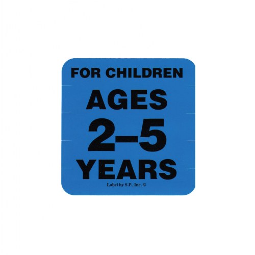 Ages 2 - 5 Years Label