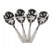 Main Image of Polished Stainless Steel Slotted Spoons - Set of 4