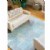Alternate Image #3 of Sense of Place Leaf Carpet - Blue - 6' x 9' Rectangle