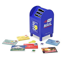 Wooden Stamp & Sort Mailbox