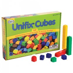 4 years & up. Make math hands-on with these manipulative counting cubes! Develop and improve math skills through visualizing grouping, comparisons, graphing, counting, and other functions. Expand users' fine motor skills, motor planning, and hand-eye coordination. Included in the set are 240 cubes, 60 in 4 colors: red, yellow, green, and blue.