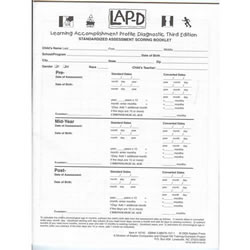 Image of LAP™-D - 3rd Edition Bilingual Scoring Booklet - Pack of 20