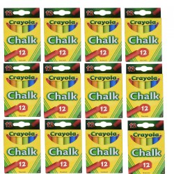 Image of Crayola® 12-Pack Assorted Color Chalk - 12 boxes