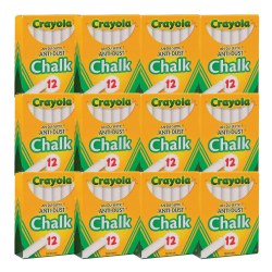 Crayola® 12-Pack White Chalk - 12 boxes