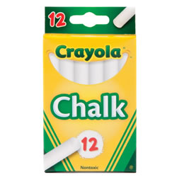 Image of Crayola® 12-Pack White Chalk - 12 boxes