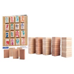 All About Me Block Play People Set - 50 Pieces