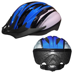 Image of Child's Bike Safety Helmet Size Medium - Blue