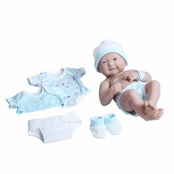 Image of 14" La Newborn® Deluxe Layette Doll Set - Blue
