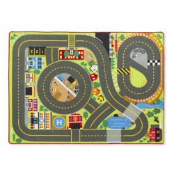 Image of Jumbo Roadway Activity Rug & Wooden Traffic Signs