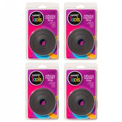 Image of Magnet Tape Adhesive Strip Roll - Set of 4