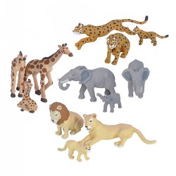 Image of Nature Tube African Wildlife Family Animal Figures