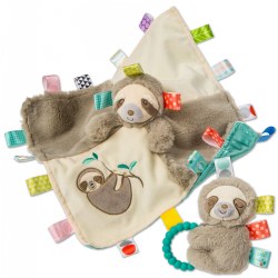 Image of Taggies™ Molasses Sloth Blanket & Rattle