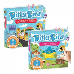 Ditty Bird - Children's and Action Songs Books - Set of 2