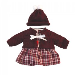 Image of 15" Girl Doll Clothes - Red Plaid 3 Piece Set