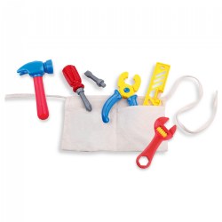 Image of Let's Pretend Tool Belt with 6 Plastic Tools