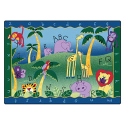 Alphabet Jungle Rectangle Carpets