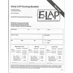 Image of E-LAP™ Scoring Booklets - 20 - English