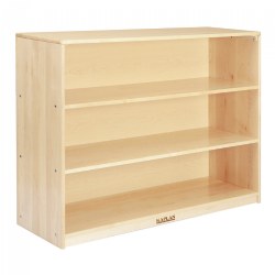 Image of Premium Solid Maple 3-Shelf Storage