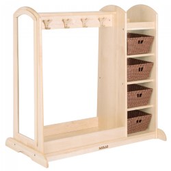 Image of Premium Solid Maple Dress-Up Center with 4 Baskets
