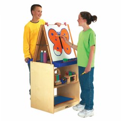 Image of School Age Two-Station Art Easel