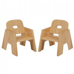 Image of Premium Solid Maple Chairs - Set of 2