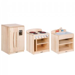 Image of Premium Solid Maple Toddler Kitchen Units