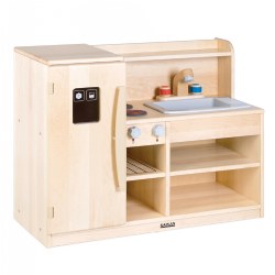 Image of Premium Solid Maple All-In-One Toddler Kitchen