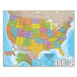 Image of Laminated US Map
