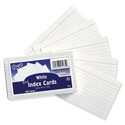 Image of Ruled 3 x 5 Index Cards