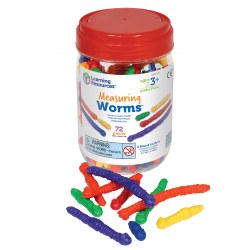 Image of Measuring Worms with Activity Cards - 72 Pieces