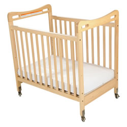 Safe & Sound™ Fixed Side Clearview Compact Crib