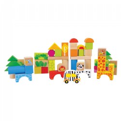 Image of Building Blocks Zoo Theme - 50 Pieces