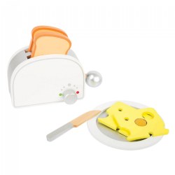 Image of Wooden Toaster Breakfast Playset