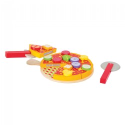 Image of Cuttable Pizza Wooden Playset