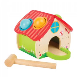 Image of Wooden Toddler Hammering House
